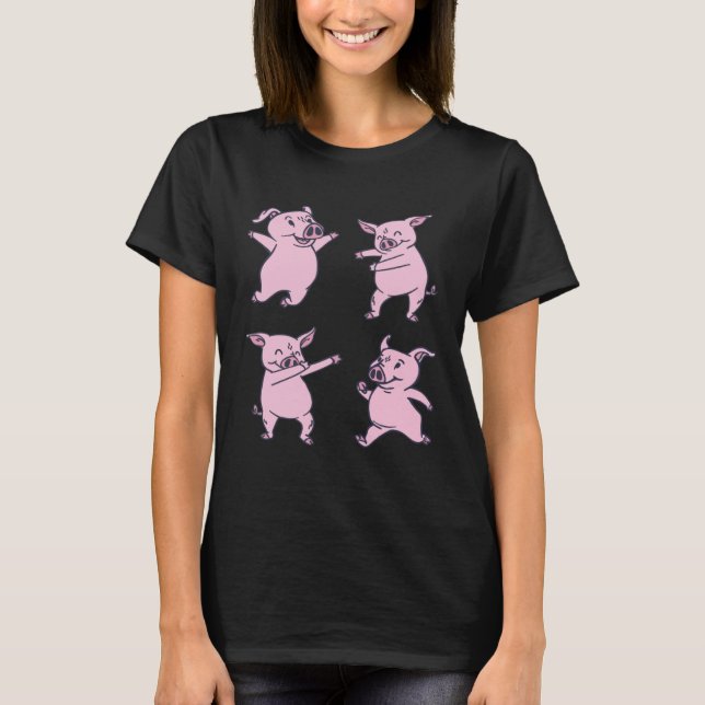 4 Cute Pigs T-Shirt (Vorderseite)