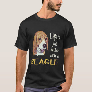 4 Das Leben ist einfach besser mit einem Beagle T-Shirt