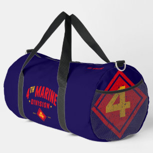 4. Division "Bekämpfen von Vierten" Blauer Zoll Duffle Bag