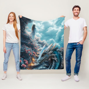 #4 Drachenwelt Fleecedecke