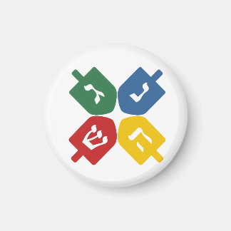 4 Dreidels Magnet