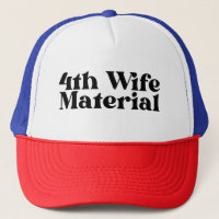 4. Ehefrau Material Trucker Hat, Scheidung