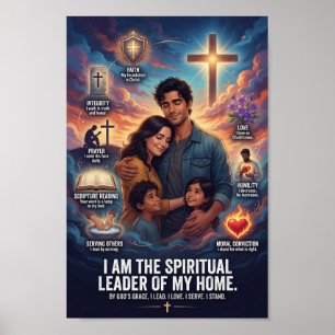 #4 Ein christlicher Mann lebt so Poster