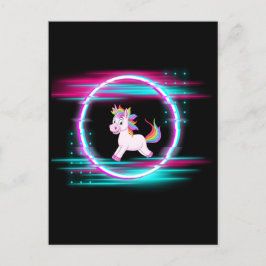 4.Einhorn-Liebe Postkarte