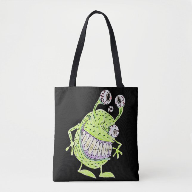 4 eyed green alien monster (Vorderseite)