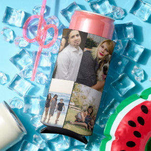 4 Familienfoto-Collage individuell Selters Dosenkühler