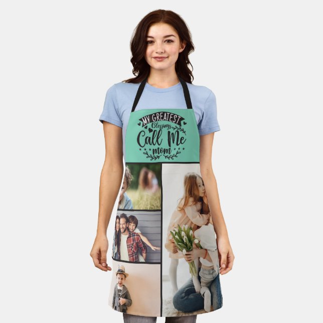 4 Familienmütter Foto sammeln Mutter Sake Mütter T Schürze (Getragen)