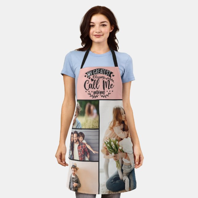 4 Familienmütter Foto sammeln Mutter Sake Mütter T Schürze (Getragen)