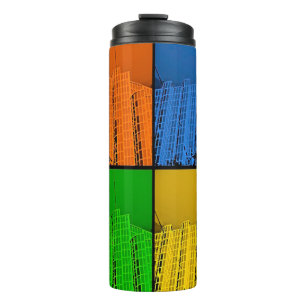4 Farben Thermosbecher