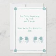 4 Feet, 2 Herz Twin Pregnancy Ankündigung