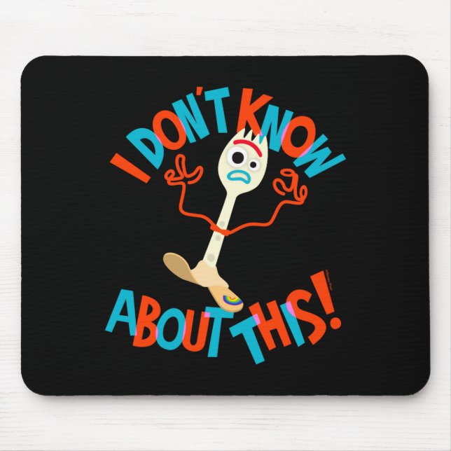 4 Forky Ich weiß nicht Bescheid  Mousepad (Vorne)