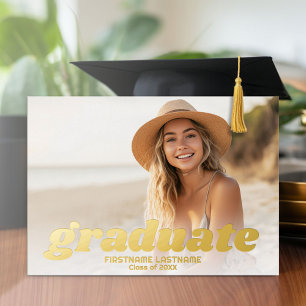 4 Foto Ankündigung Graduation Party Einladung