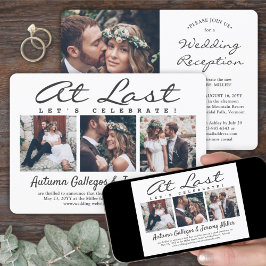 4 Foto bei der Hochzeit der letzten Ehe Einladung