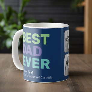 4 Foto Bester Vater je - Whimsical Gruß Kaffeetasse