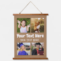 4 Foto Collage brauner Hintergrund