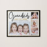 4 Foto Collage Grandkids machen lebensgroßes Zitat Puzzle<br><div class="desc">Ein modernes Foto-Collage Geschenk für Großeltern mit einem sentimentalen Zitat: "Enkel machen das Leben groß".Persönlich mit 4 Bildern und Enkeln-Namen machen es zu einem unvergesslichen Geschenk für den Tag,  den Tag,  die Weihnachten und den Geburtstag der Großeltern.</div>