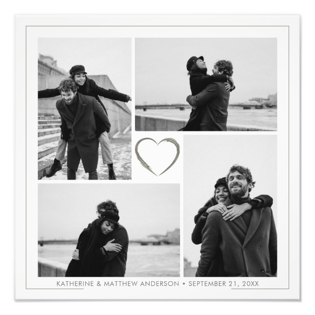 4 Foto Collage Jubiläum Foto Erweiterung (Vorne)