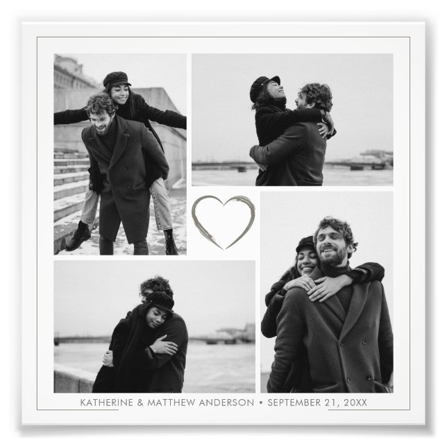 4 Foto Collage Jubiläum Foto Erweiterung