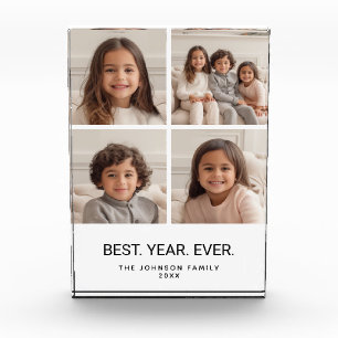 4-Foto-Collage Minimalist - Bestes Jahr überhaupt Fotoblock