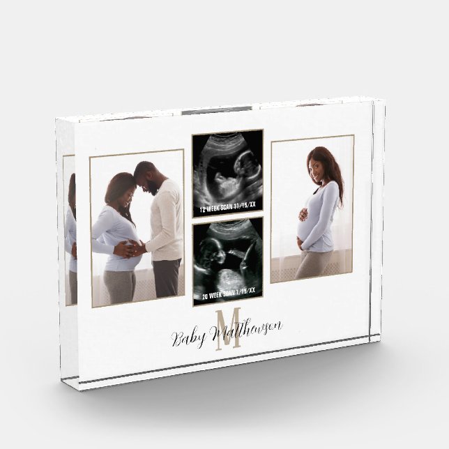 4 Foto Collage Monogram Erstmaternity (Links)