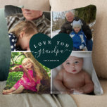 4 Foto Collage Opa Geschenke Personalisierte Famil Kissen<br><div class="desc">4 Foto Collage Opa Geschenke Personalisierte Familie</div>