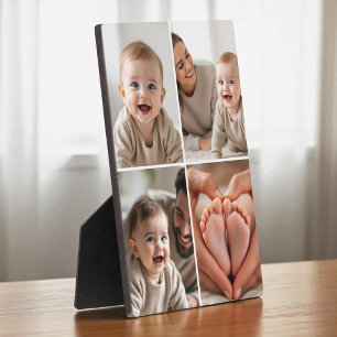 4-Foto-Collage Süße Baby-Foto-Instagram Fotoplatte