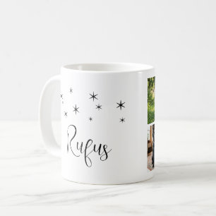 4 Foto-Collage und Text personalisierte Vorlage Kaffeetasse