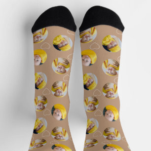 4 Foto-Collage Vorlage Mach dein eigenes Spaß Socken
