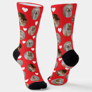4 Foto Collage Vorlage Mach dein eigenes Spaß Socken