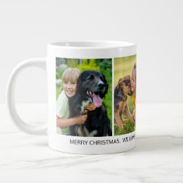 4 Foto Frohe Weihnachten Großeltern Großkind Jumbo-Tasse