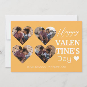 4 Foto Heart Collage Valentinstag Paar Feiertagskarte