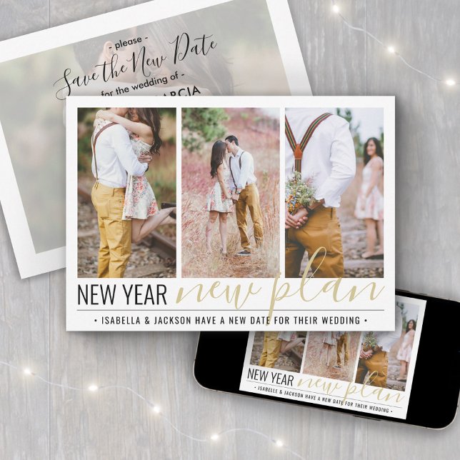 4 Foto Hochzeitwechsel - Neujahrsferien Save The Date (Von Creator hochgeladen)