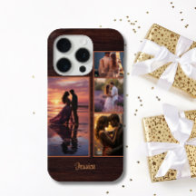 4 Foto Holzkörner Holz Personalisierter Name Telef