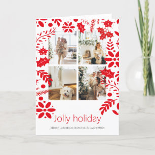 4 Foto Jolly Holiday Nordische Blume Weihnachten