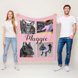 4 Foto-kundengerechte Fleece-Hundedecke Fleecedecke