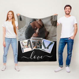 4 FOTO LIEBE PERSONALISIERT FLEECEDECKE
