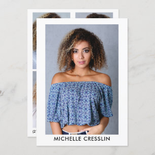 4 Foto Modell Actor Comp Zed Card 12x18 Einladung