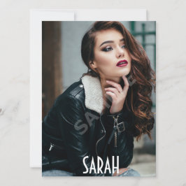 4 Foto Modell Kopfschuss Comp Card Weiße Vorlage