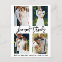 4 Foto Moderne Pinselskriptschrift Hochzeit Liebe 