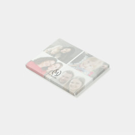 4-Foto-Monogramm personalisieren Postit-Notizen Post-it Klebezettel