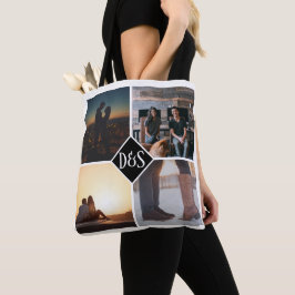 4 Foto Personalisiert Collage Mit Monogramm
