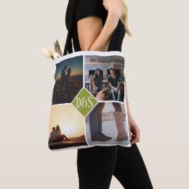 4 Foto Personalisiert Collage Mit Monogramm