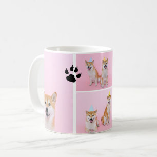 4-Foto-Sammelvorlage personalisierte Hundepete Kaffeetasse
