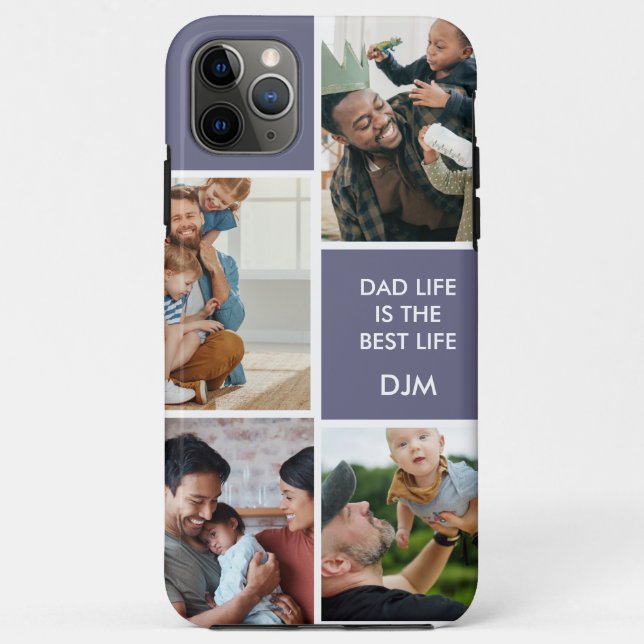 4 Foto Vater Life ist das beste Life I Handy Gehäu Case-Mate iPhone Hülle (Rückseite)