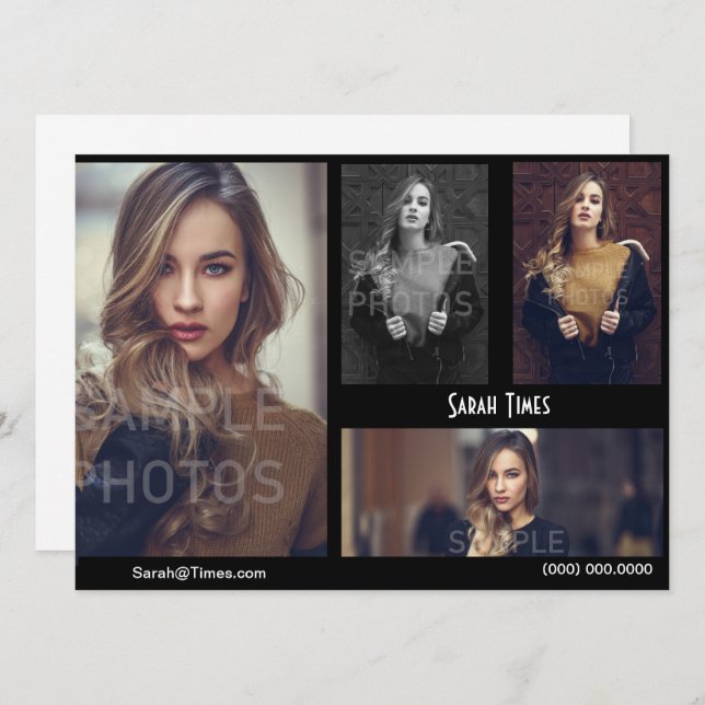 4 Foto-vorbildliche Einladung (Vorne/Hinten)