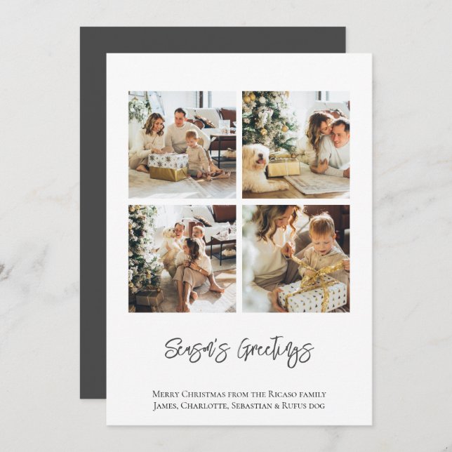 4 Foto Weihnachten Weihnachtsgeschenk der Saison (Vorne/Hinten)