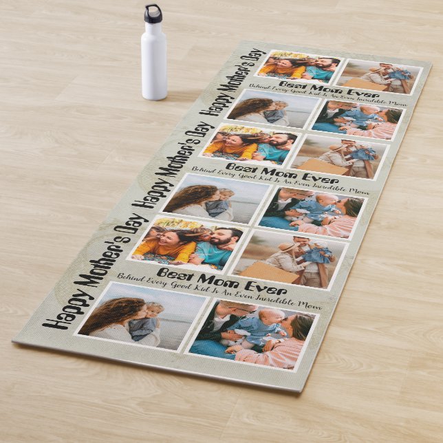 4 FotoCollage Beste Mama je Yogamatte (Beispiel)