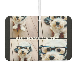 4 FotoCollage - BILDEN SIE IHRE HINTERGRUNDFARBE. Autolufterfrischer