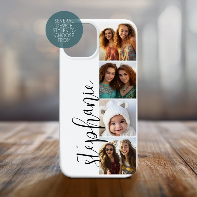 4 FotoCollage - Filmstreifen mit handgeschriebenem Case-Mate iPhone Hülle (Personalized Phone Cover with Photos)