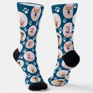 4 FotoCollage Machen Sie Ihre eigenen Fun Dog Sock Socken